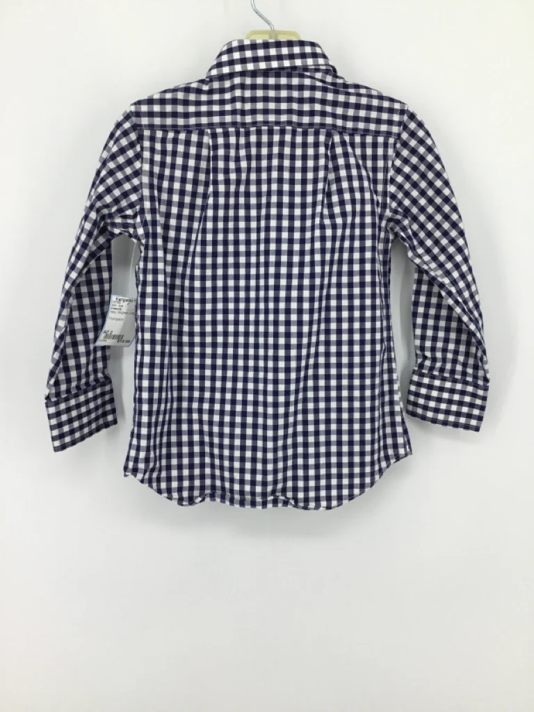 Crewcuts Child Size 2 Navy Gingham Shirt - boys - Image 2