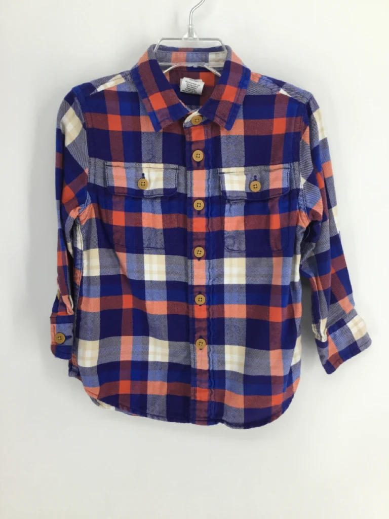 Crewcuts Child Size 3 Blue Plaid Shirt - boys