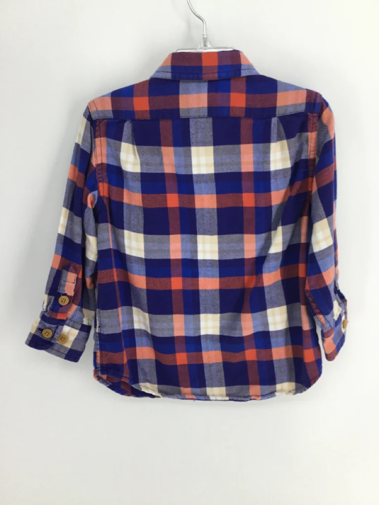 Crewcuts Child Size 3 Blue Plaid Shirt - boys - Image 2
