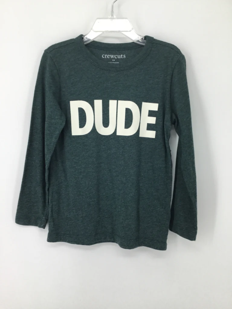Crewcuts Child Size 4 Green screen printed T-shirt - boys
