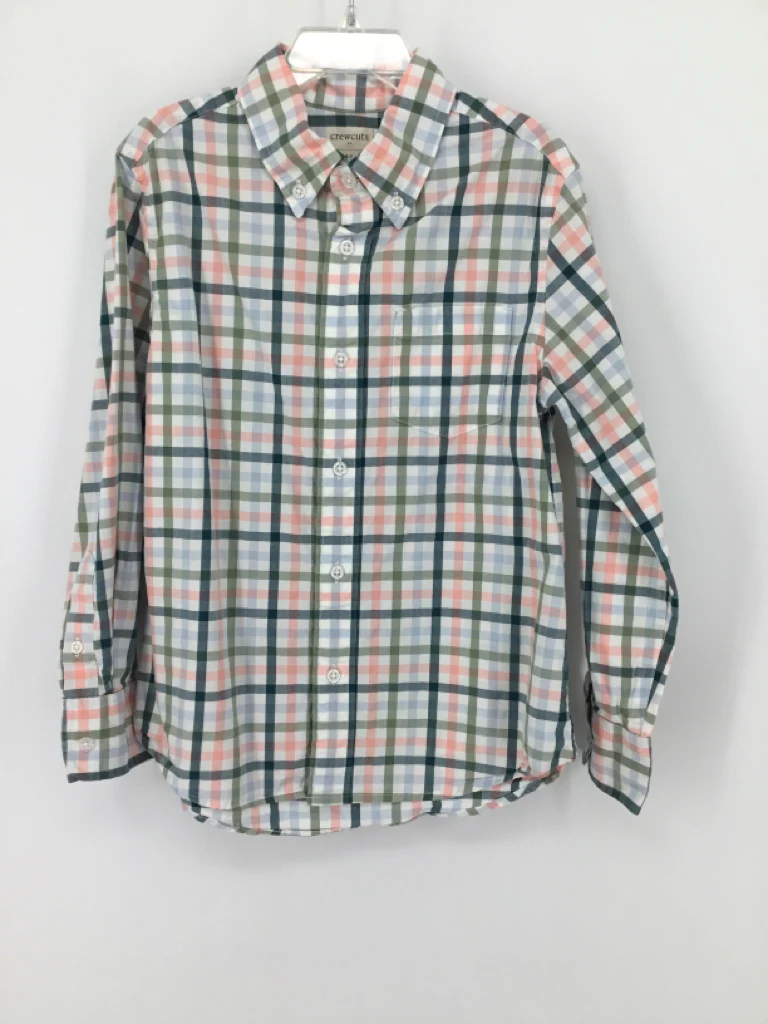 Crewcuts Child Size 6 Multi-Color Checkered Shirt - boys