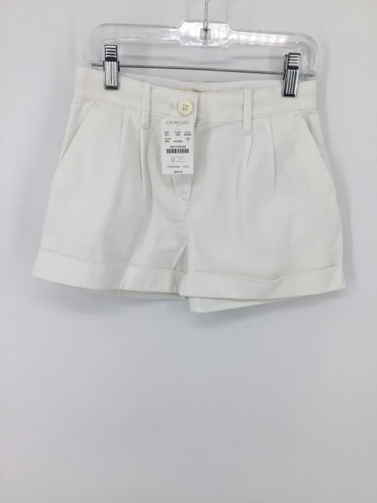Crewcuts Child Size 7 White Shorts - girls