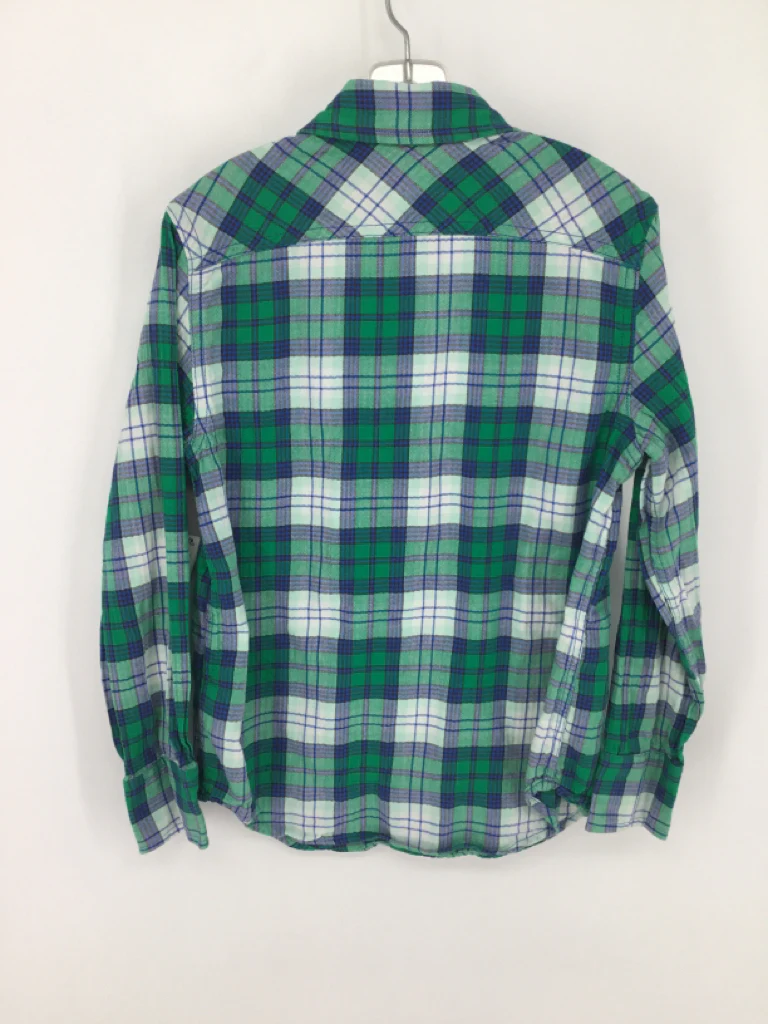 Crewcuts Child Size 8 Green Plaid Shirt - boys - Image 2