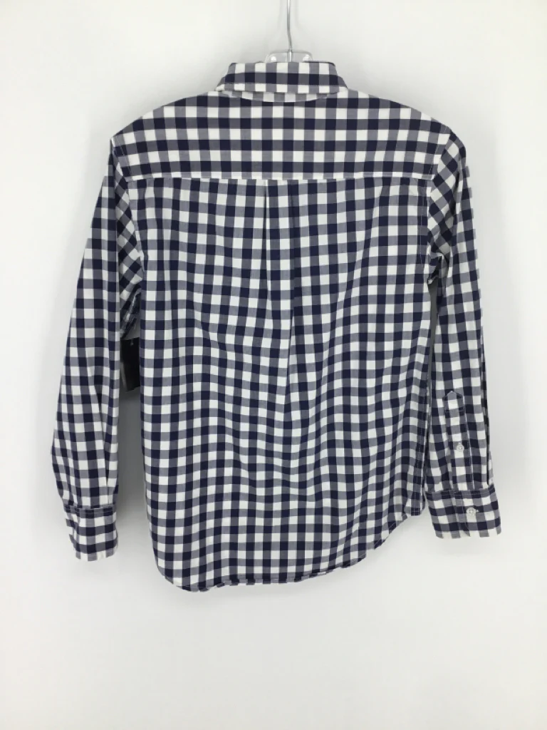 Crewcuts Child Size 8 Navy Gingham Shirt - boys - Image 2