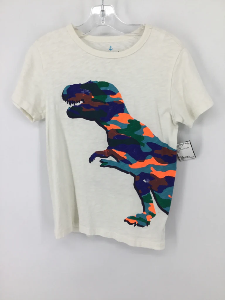 Crewcuts Child Size 8 White Dinosaur T-shirt - boys