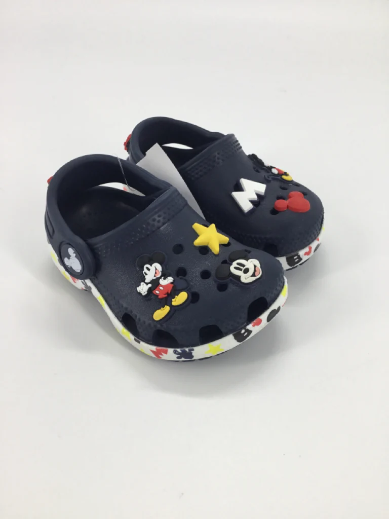 Crocs + Disney Child Size 4 Toddler Navy Sandals/Flip Flops
