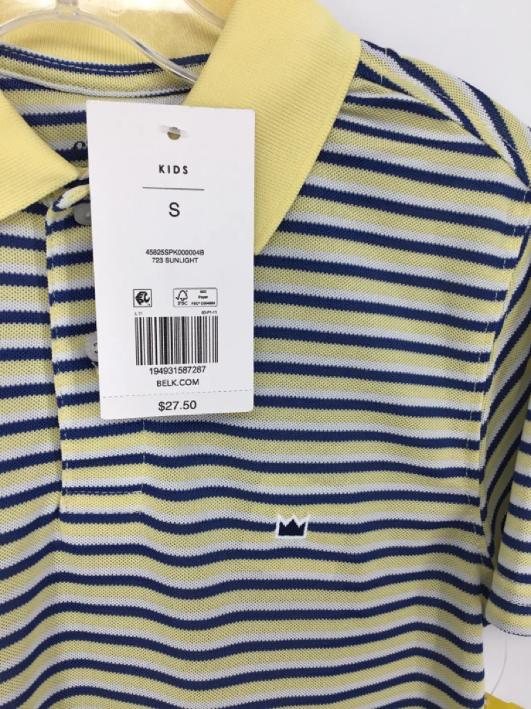 crown & ivy Child Size 8 Yellow Stripe Shirt - boys - Image 2