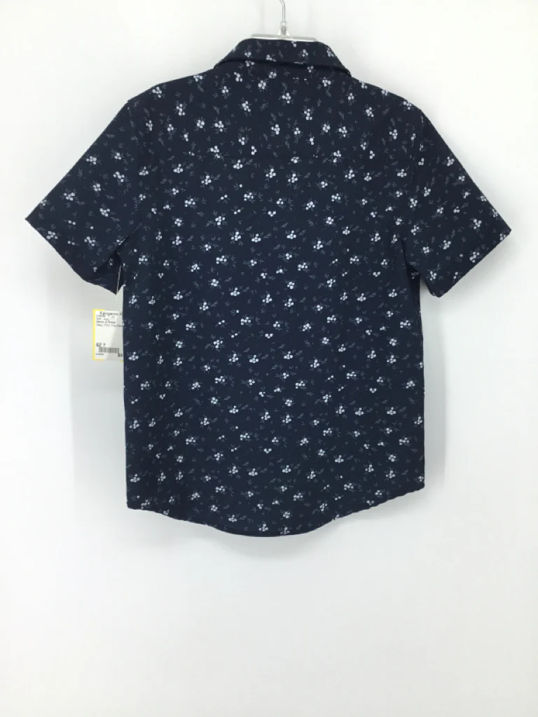 Denim & Flower Child Size 7 Navy Print Shirt - boys - Image 2