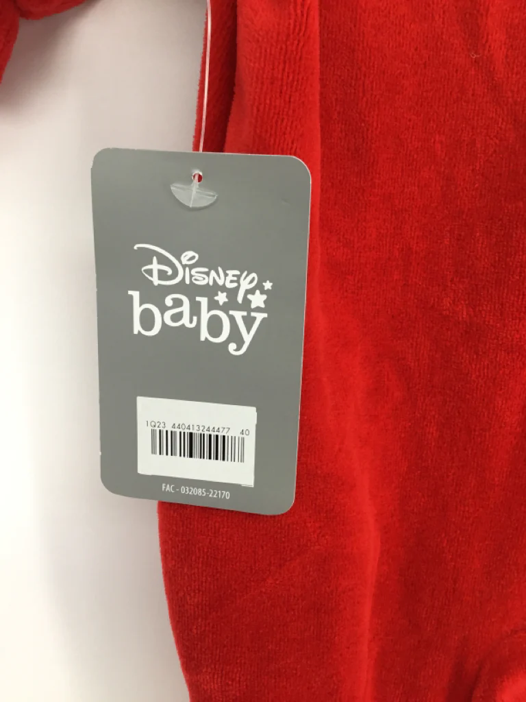 Disney Child Size 0-3 Months Red Christmas Outfit - Image 3