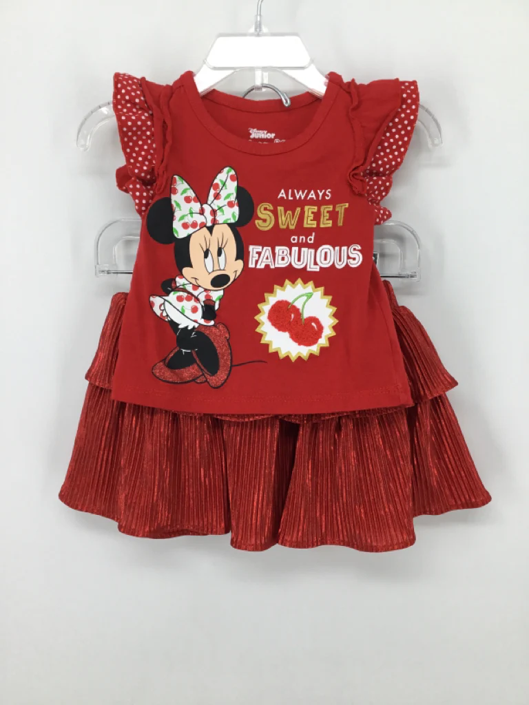 Disney Child Size 18 Months Red Outfit - girls