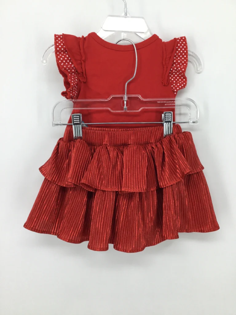 Disney Child Size 18 Months Red Outfit - girls - Image 2