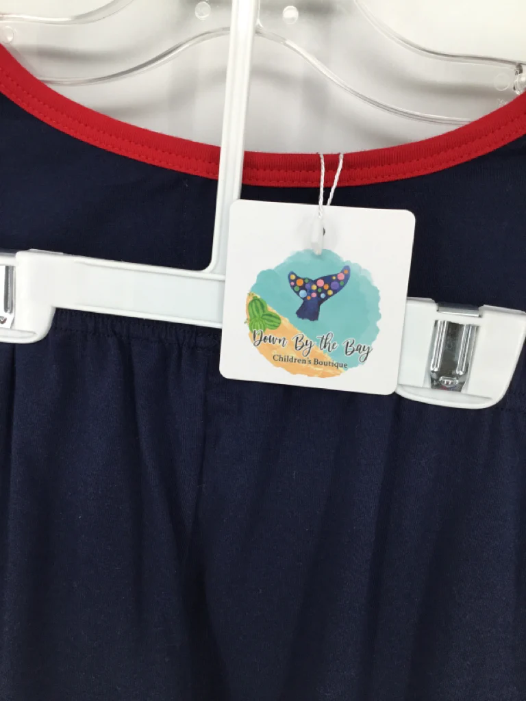 Down By the Bay Child Size 10 Navy Christmas Outfit - Image 2