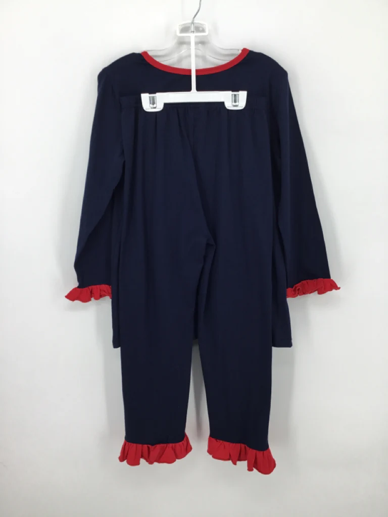 Down By the Bay Child Size 10 Navy Christmas Outfit - Image 3