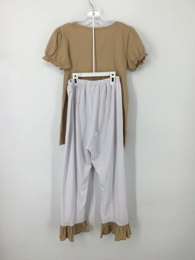 Down By the Bay Child Size 10 Tan Thanksgiving Outfit - Image 2