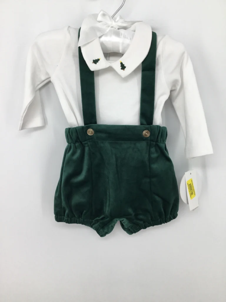 Edgehill Collection Child Size 3 Months Green Christmas Outfit