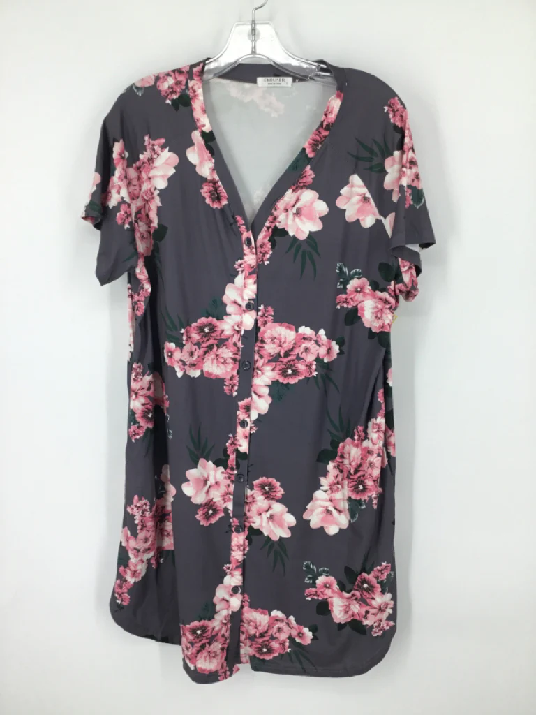 Ekouaer Size L Poly Blend Nursing Apparel