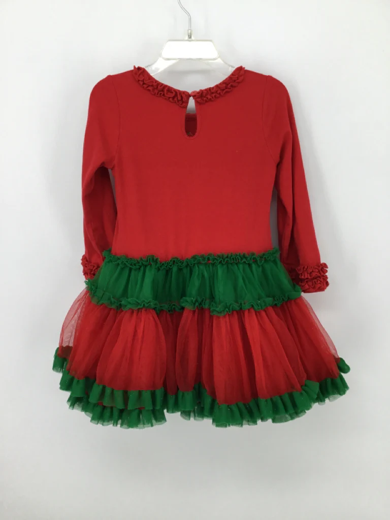 Emily Rose Child Size 3 Red Christmas Dress - Image 2