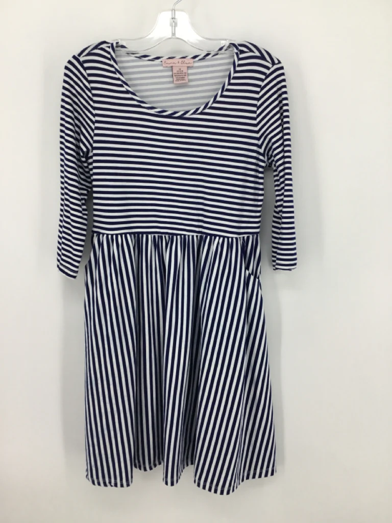 Emma & Elsa Child Size 12 Navy Dress - girls