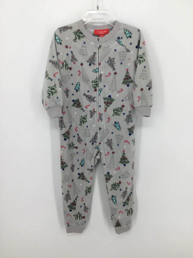 Family PJs Child Size 2 Gray Christmas Pajamas