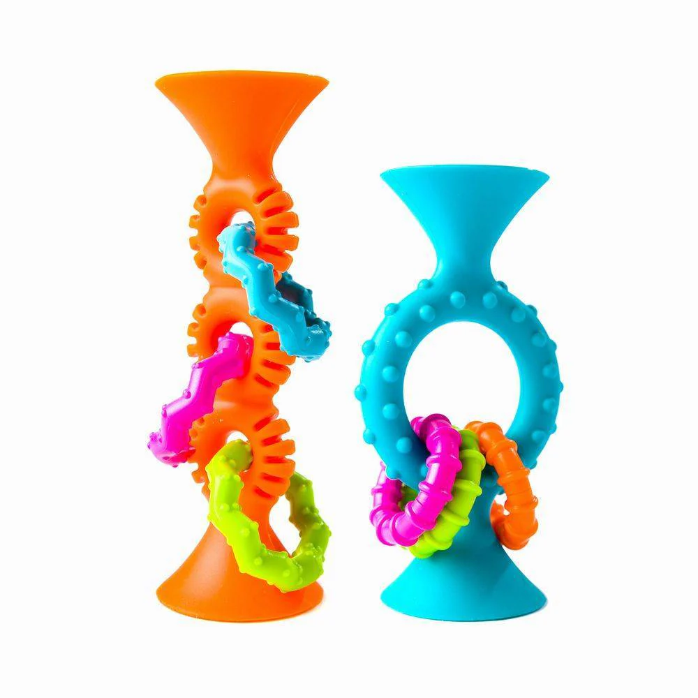Fat Brain Toys Pip Squigz Loops - Blue - Image 3