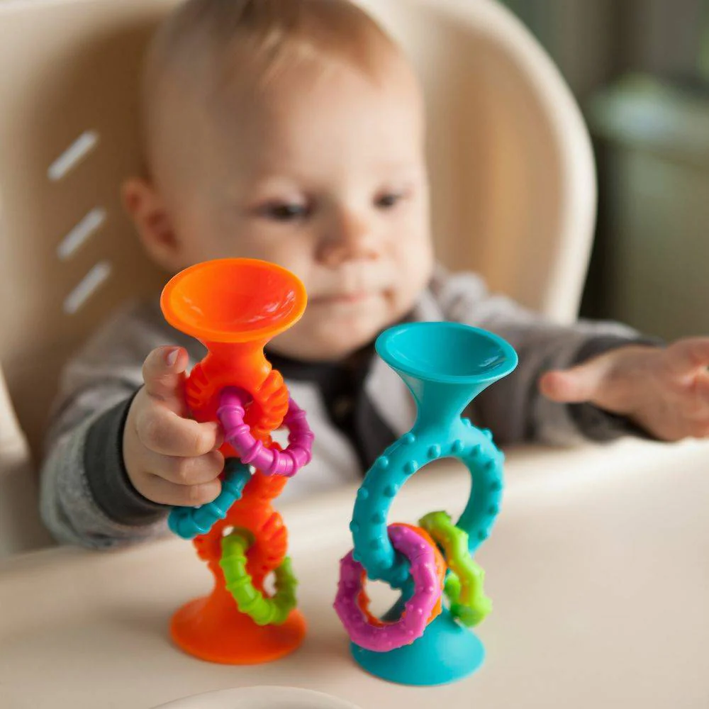 Fat Brain Toys Pip Squigz Loops - Blue - Image 4