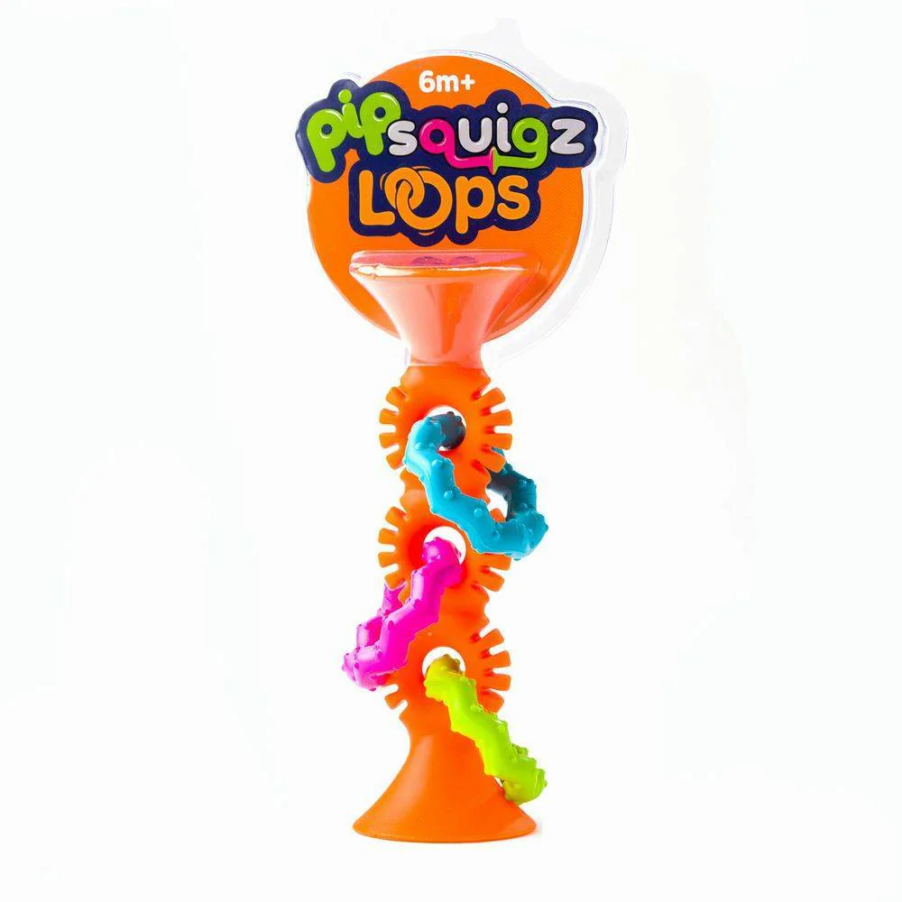 Fat Brain Toys Pip Squigz Loops - Orange - Image 2
