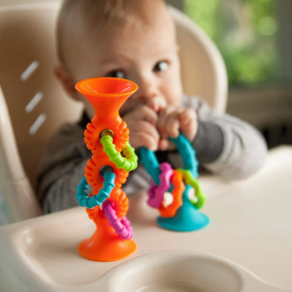 Fat Brain Toys Pip Squigz Loops - Orange - Image 5
