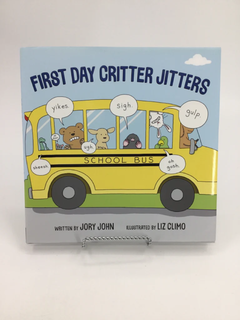 First Day Critter Jitters Hardcover Book