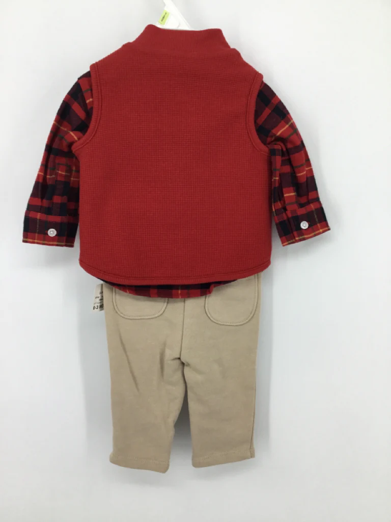 First Impressions Child Size 0-3 Months Red Solid Outfit - boys - Image 3