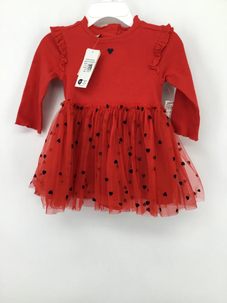 First Impressions Child Size 3-6 Months Red Valentine's Day Dress