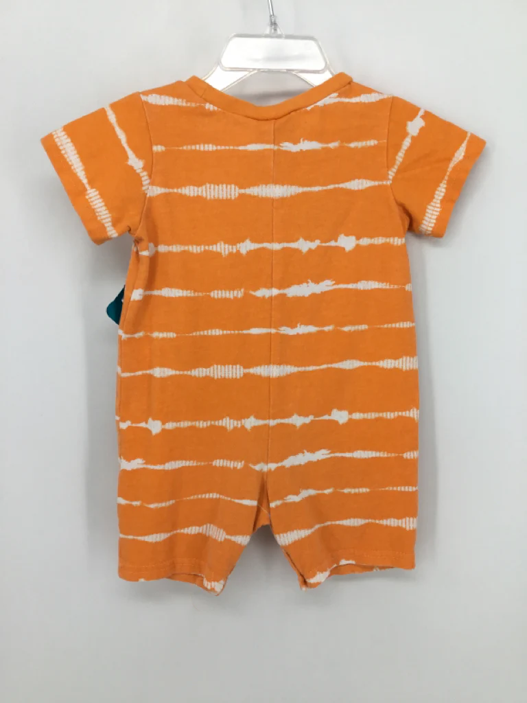 First Impressions Child Size 6-9 Months Orange Stripe Outfit - boys - Image 2