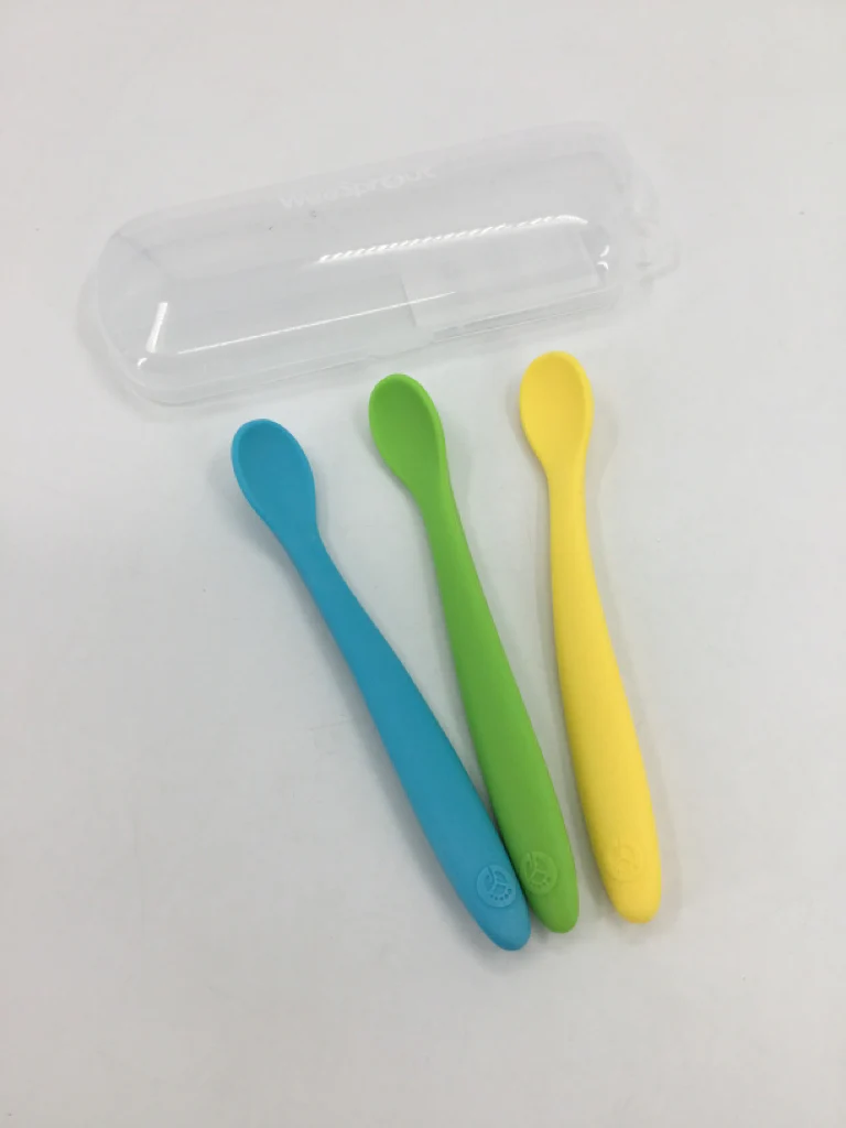 First Stage Infant Feeding Spoons – Set of 3 with Carrying Case
