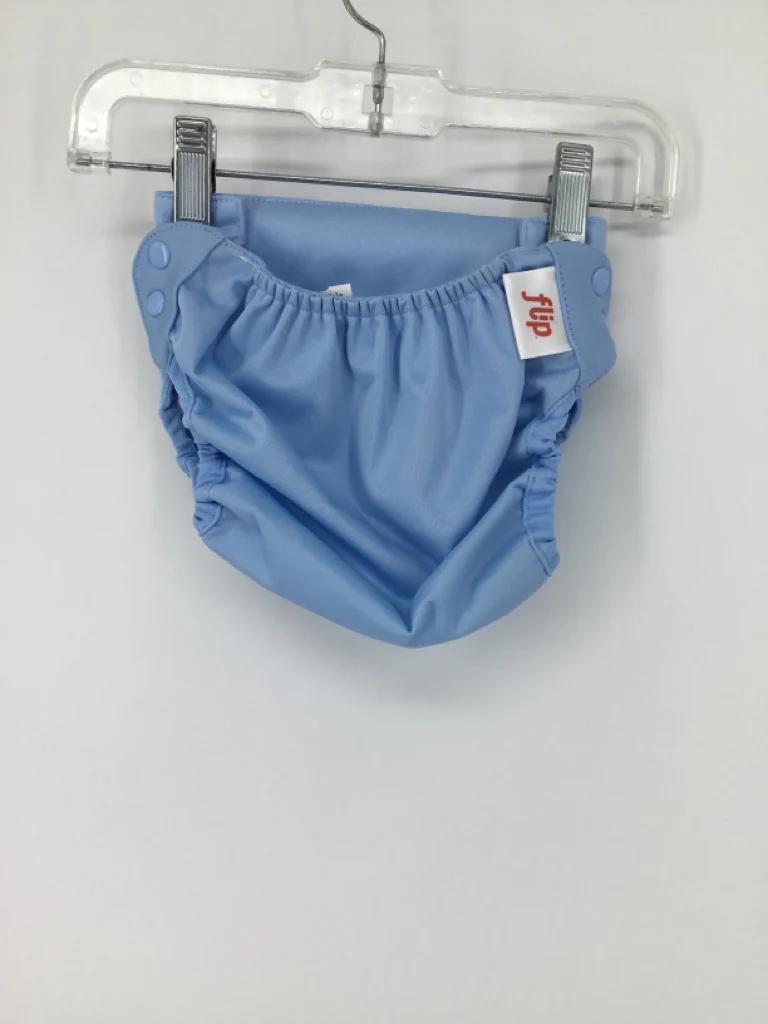Flip Child Size One Size Blue Solid Cover Cloth Diaper - Image 2