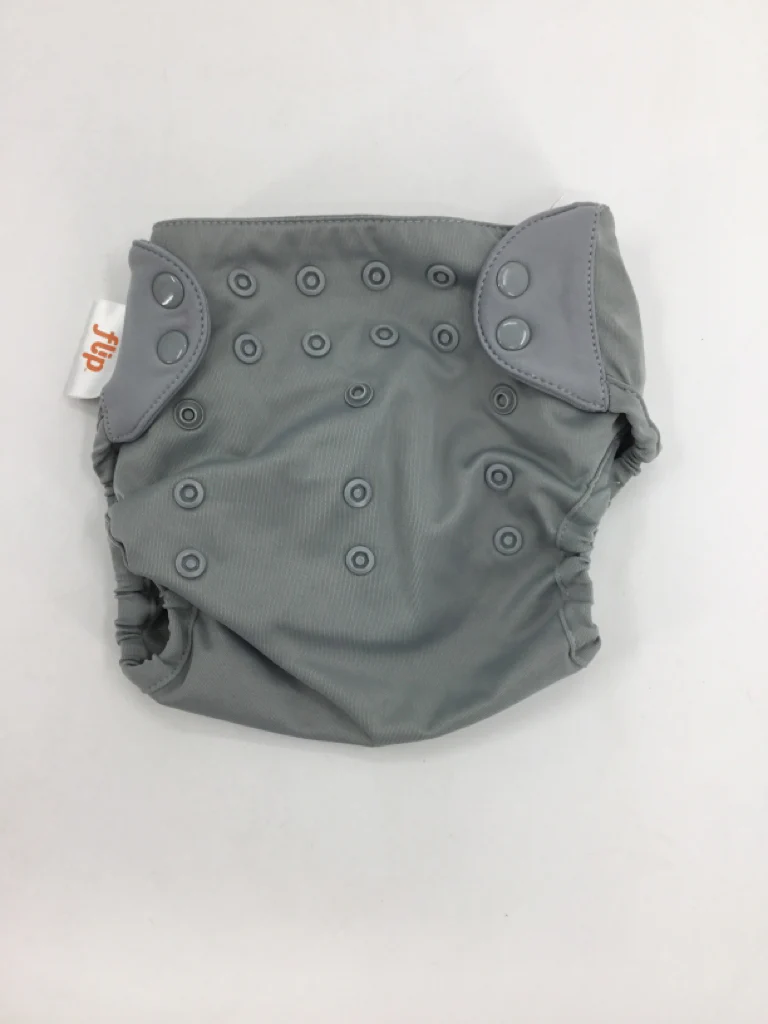 Flip Child Size One Size Gray Solid Cover Cloth Diaper