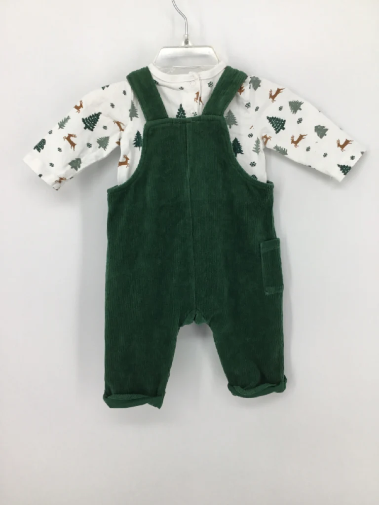 Focus Kids Child Size 3 Months Green Christmas Outfit - Image 2