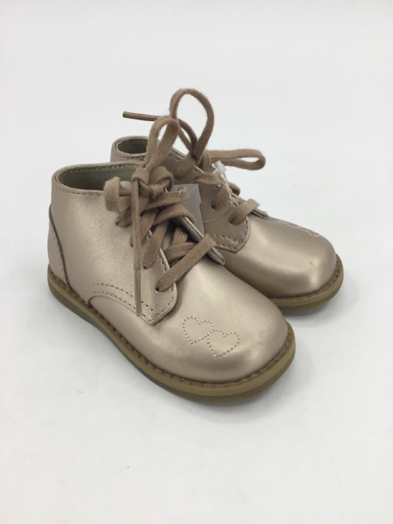 Footmates Child Size 5 Toddler Gold Dress Shoes