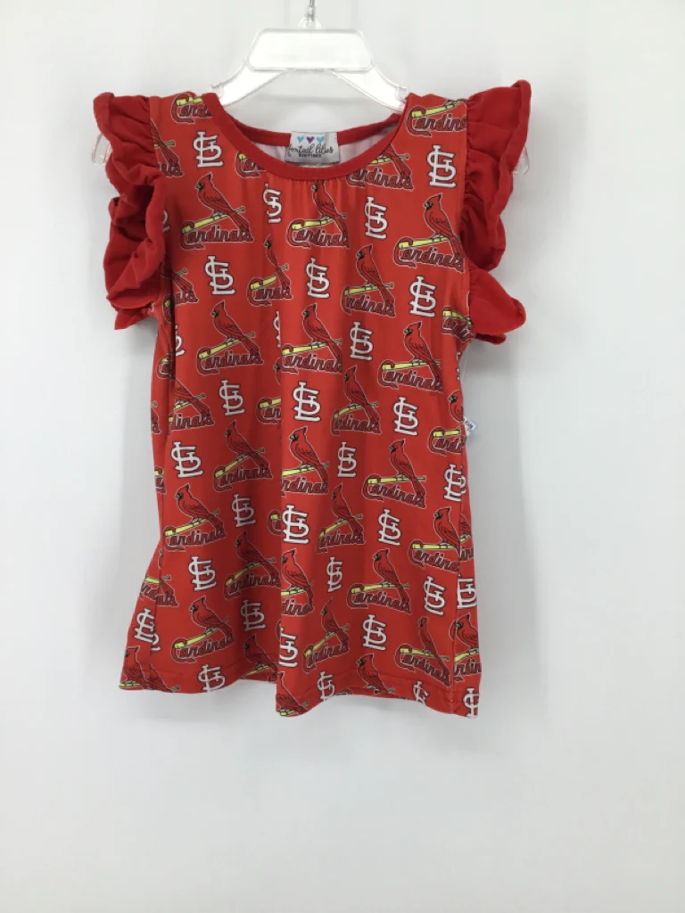 Foxtail Lilies Child Size 3 Red Shirt - girls