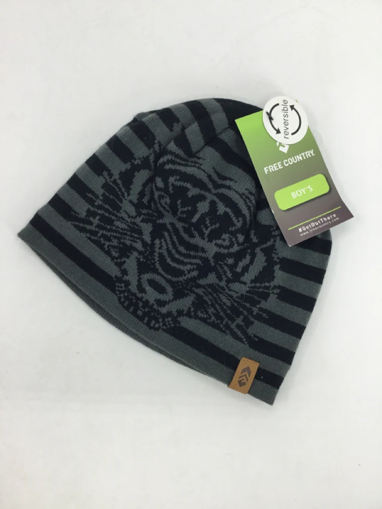 Free Country Child Size One Size Black Animal Print Hats - boys