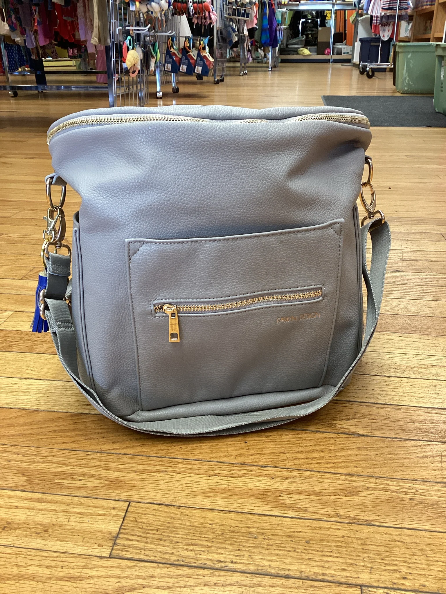 Freshly Picked Gray Diaper Bag