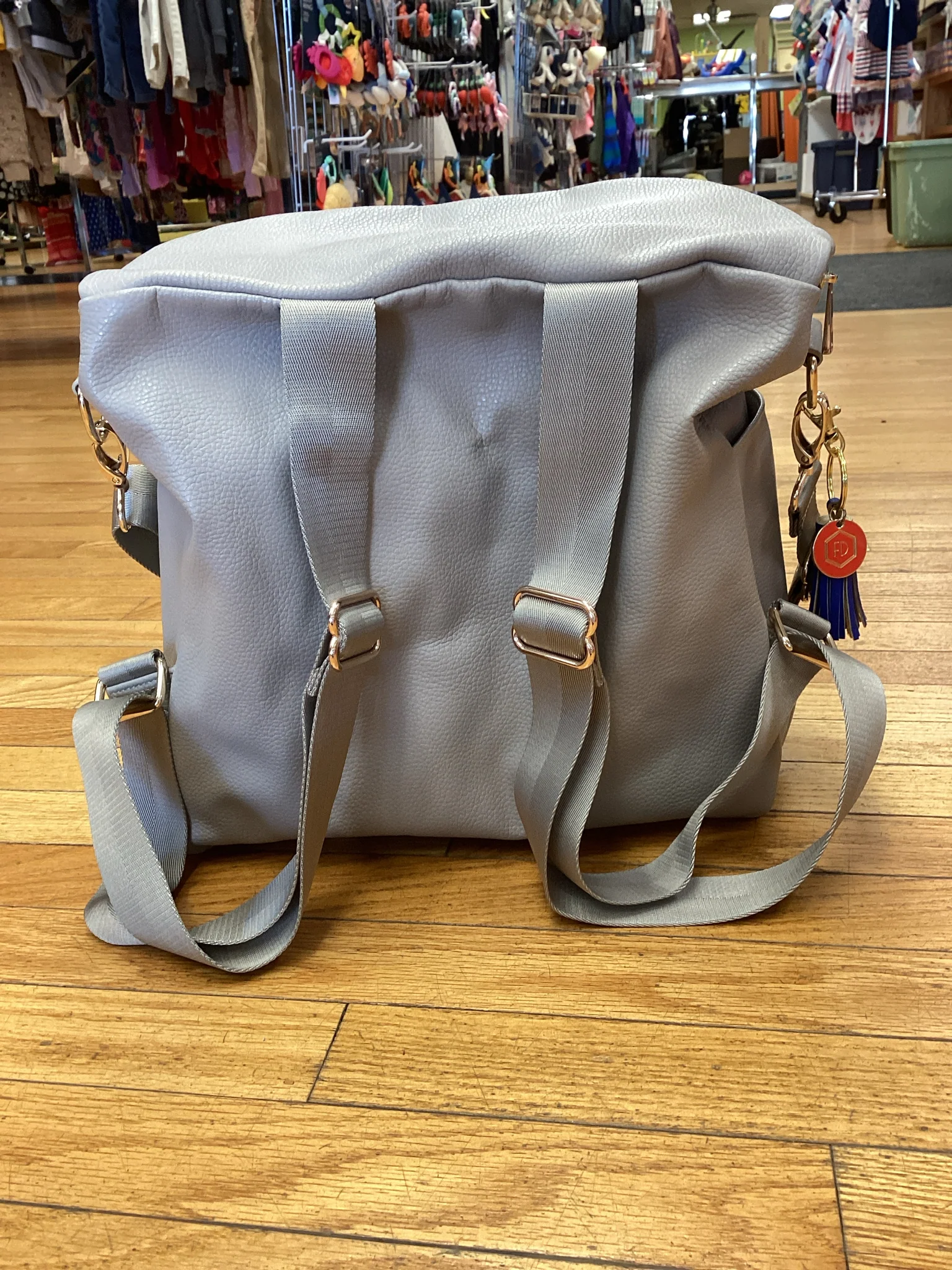 Freshly Picked Gray Diaper Bag - Image 2
