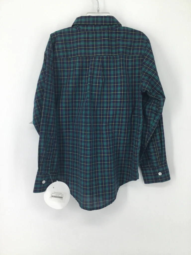 Funtasia! Child Size 7 Navy Plaid Shirt - boys - Image 3