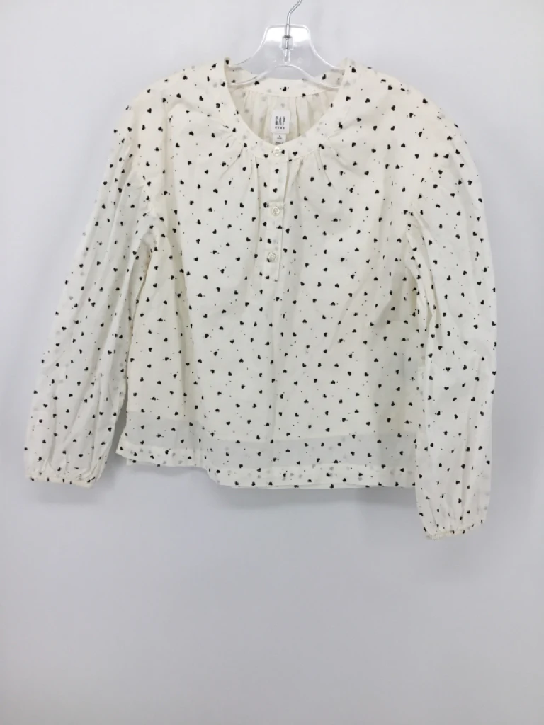 Gap Kids Child Size 10 White Hearts Shirt - boys