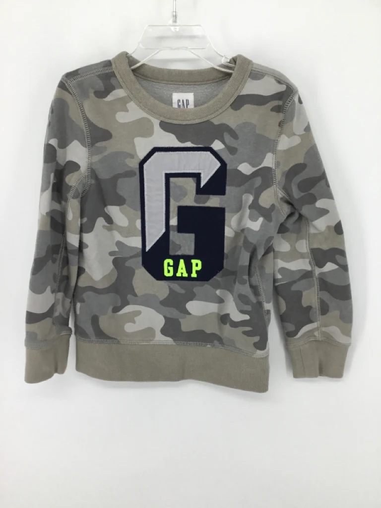 Gap Kids Child Size 4 Gray Camoflage Sweatshirt - boys