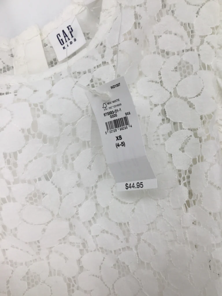 Gap Kids Child Size 4 White Shirt - girls - Image 2