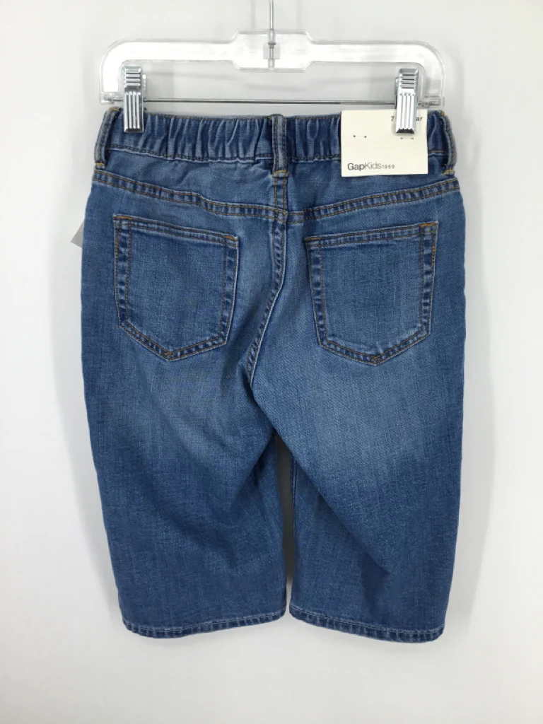 Gap Kids Child Size 7 Blue Solid Shorts - boys - Image 3