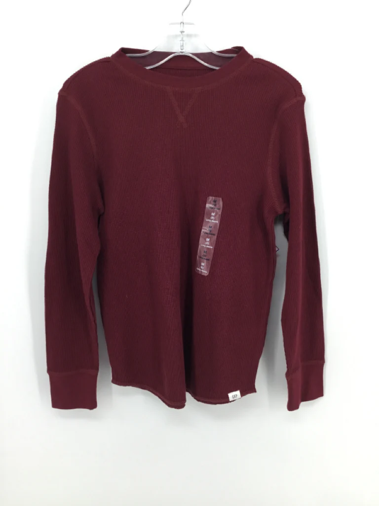 Gap Kids Child Size 8 Burgundy Solid Shirt - boys