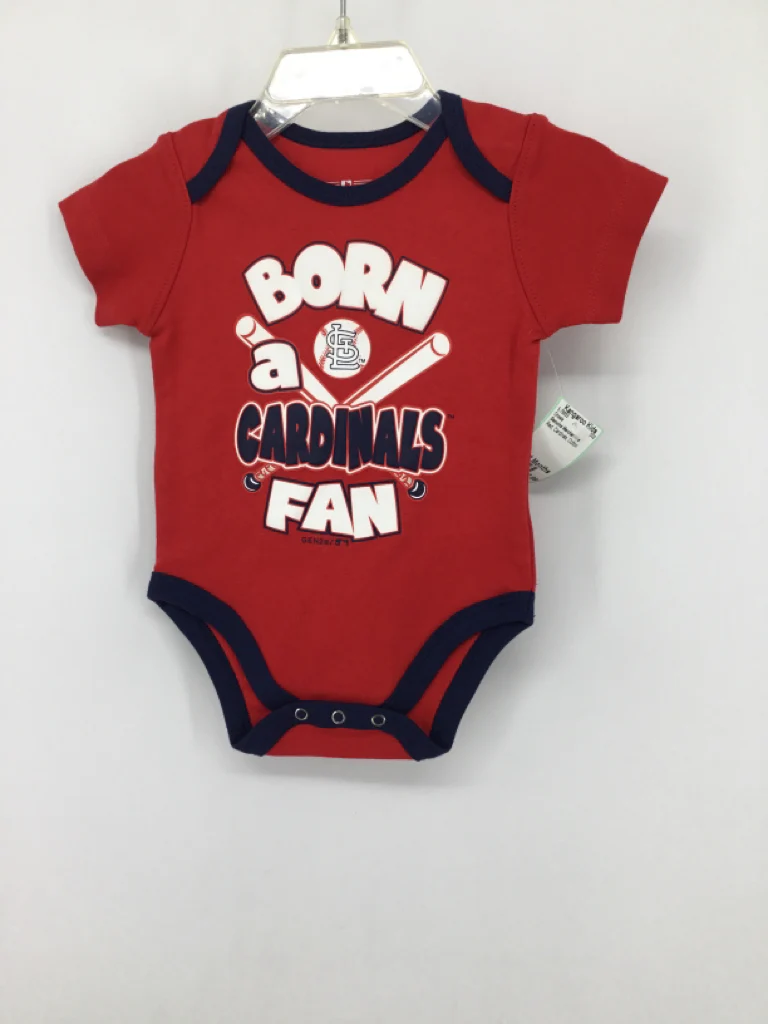 Genuine Merchandise Child Size 0-3 Months Red Onesie