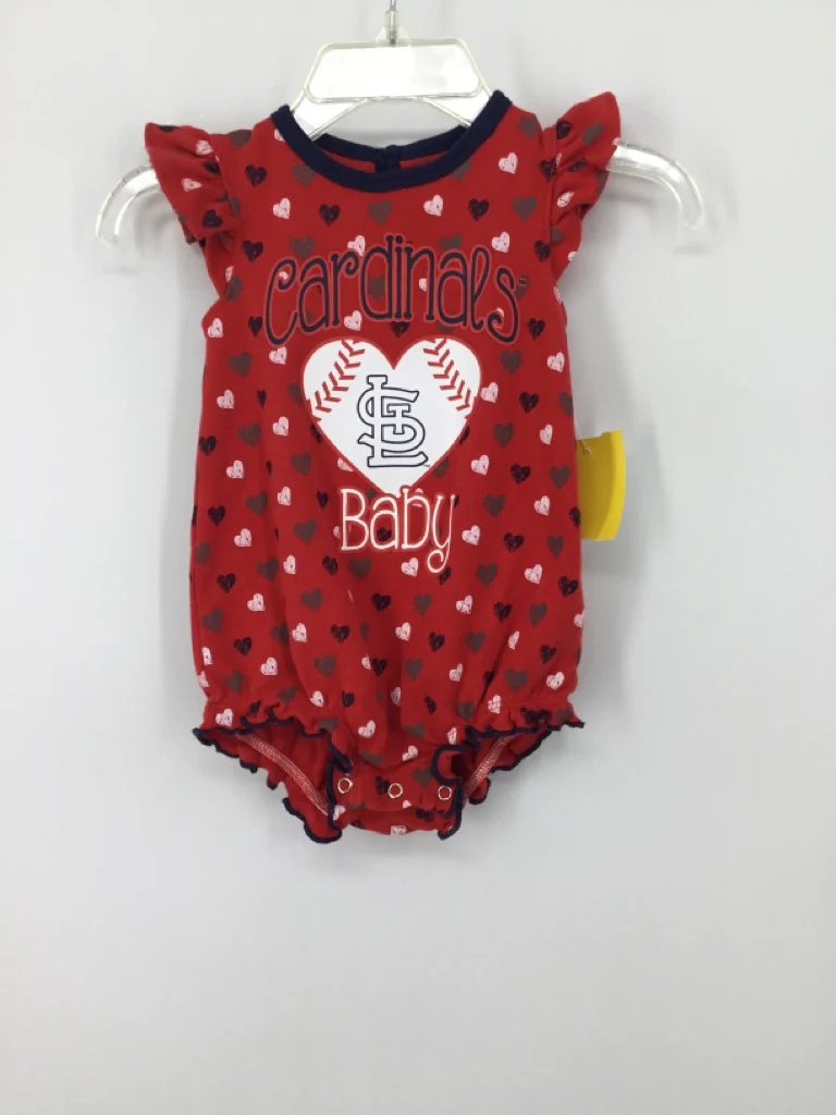 Genuine Merchandise Child Size 0-3 Months Red Outfit - girls