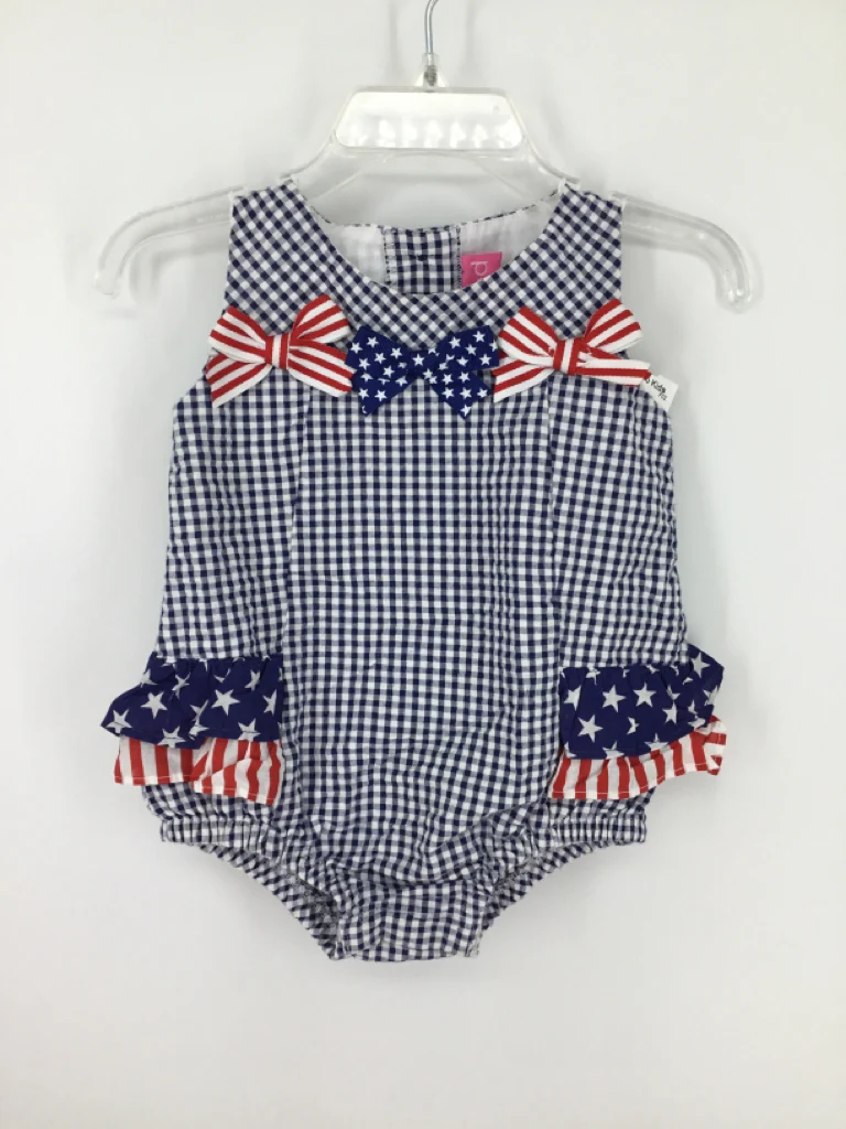 goodlad Child Size 6 Months Navy Stars & Stripes Outfit
