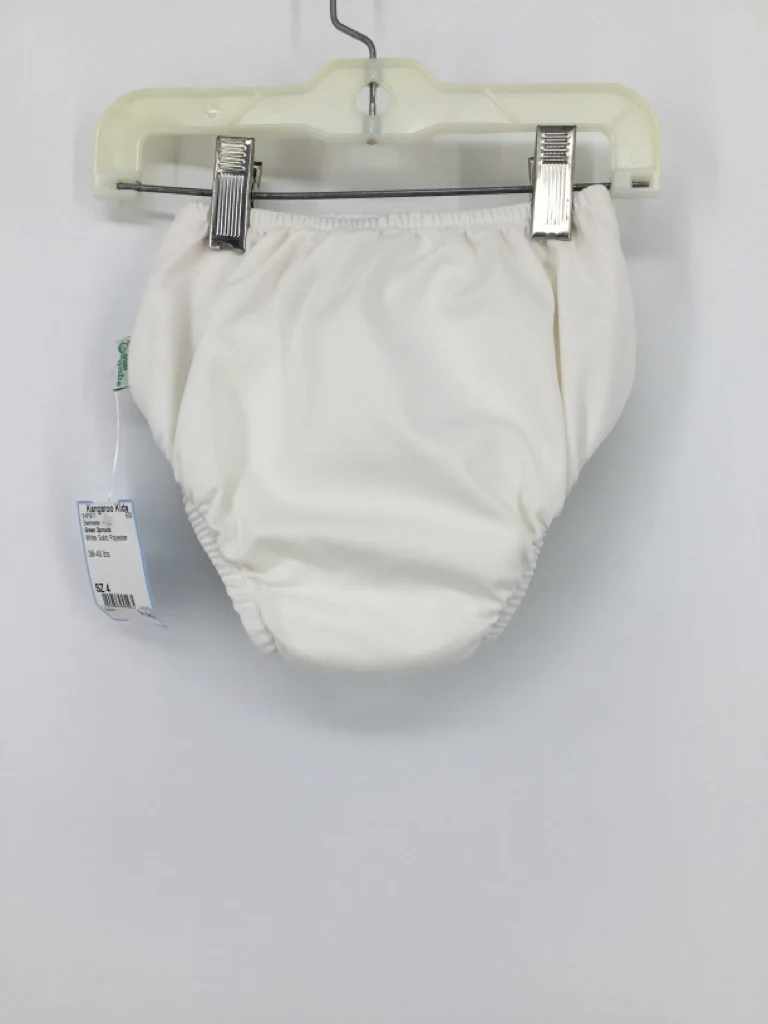 Green Sprouts Child Size 4 White Solid Swimwear - boys - Image 2